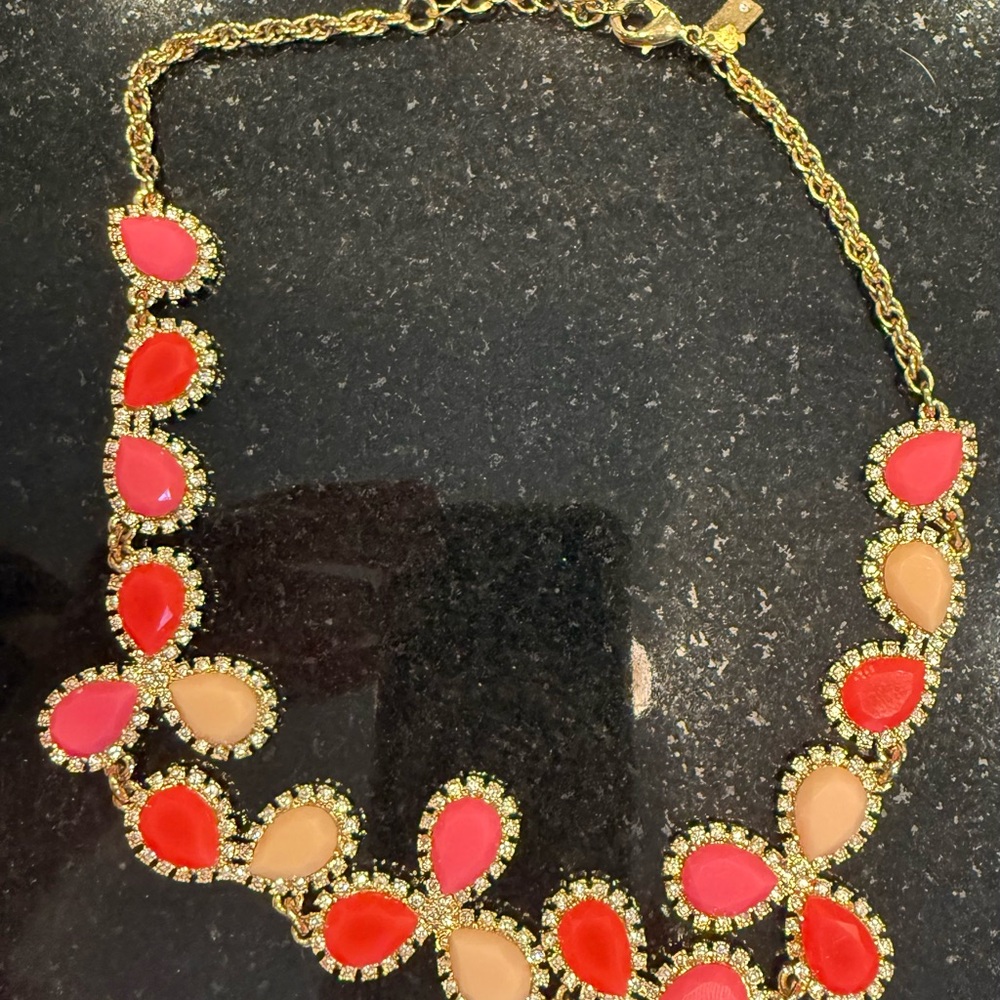 Kate Spade Gold and Red Necklace